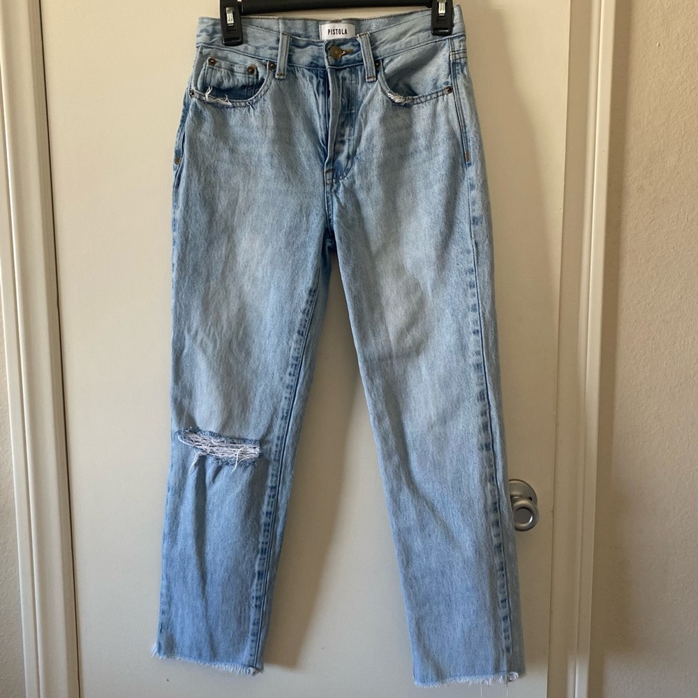 Pistola Charlie High Rise Classic Straight Jeans,‎ 25
